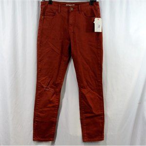 NWT Billabong Womens Burnt Henna Hot Mama 99 Skinny Jeans 28